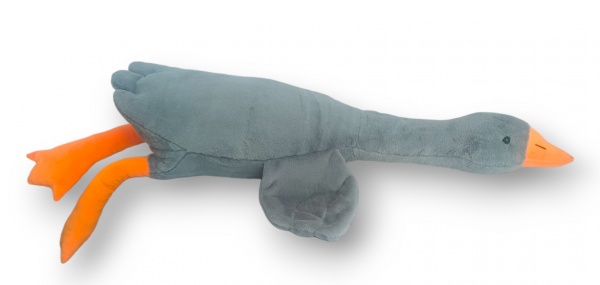 М'яка іграшка Анна Гусочка 120 см сірий