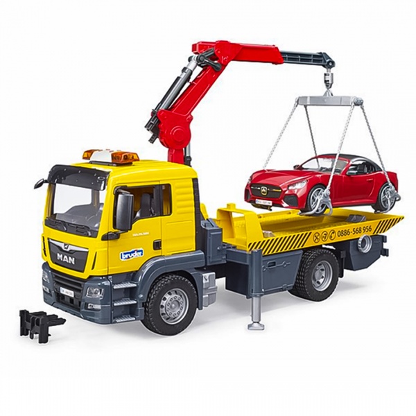 Іграшковий набір Bruder Евакуатор MAN TGS з родстером 1:16 03750