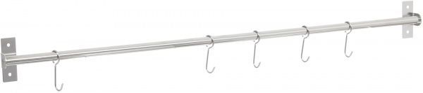 Рейлінг кухонний Flamberg 1000 мм 5 гачків+2 кронштейна