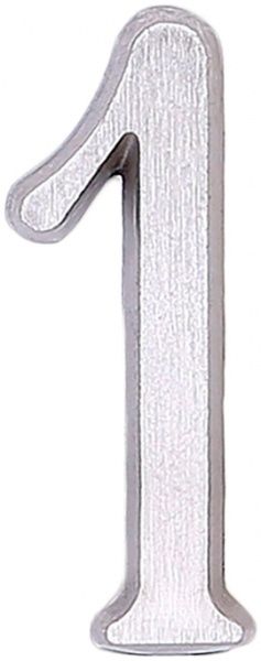 Цифра 1 латунь нікель 50 мм Larvij LNB5 BLN #1