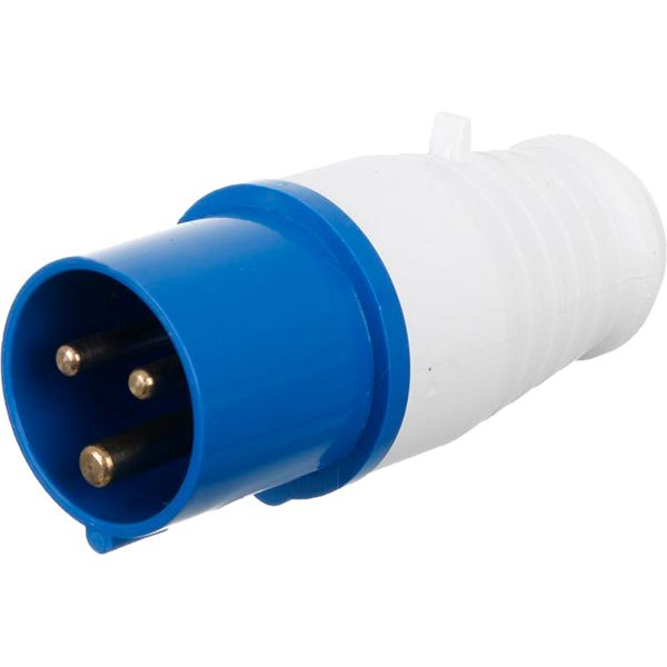 Вилка электрическая силовая с заземлением UP! (Underprice) 2p+PE (013) 220В 16А IP44 серый