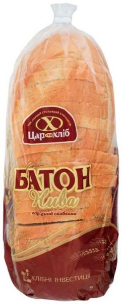 Батон Цар хліб Нива 0,5 кг нарізний 4820159020027