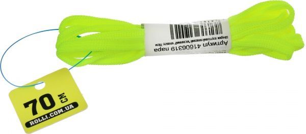Шнурок плоский кислотный smoozy 70 см 