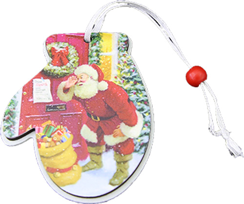 Підвіска Варежка 8,2 см білий 1220259