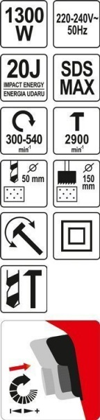 Перфоратор YATO YT-82131