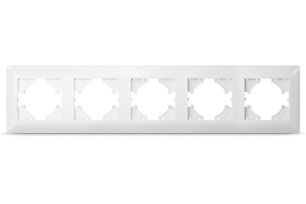 Рамка Videx Binera горизонтальная белый TF-ST-FR5H-W