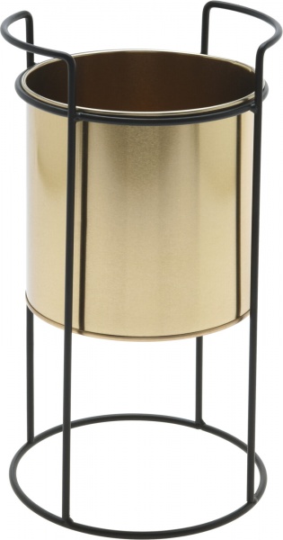 Кашпо круглый золото (QD1000790) 