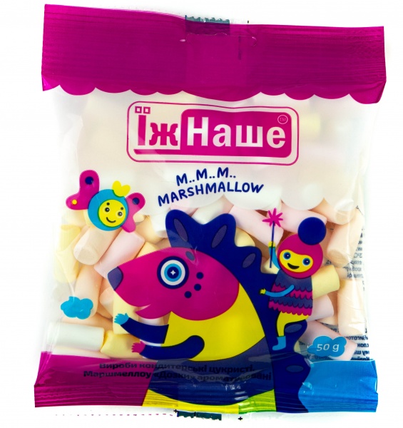 Маршмеллоу ТМ ЇжНаше Маршмеллоу Дозки 50г