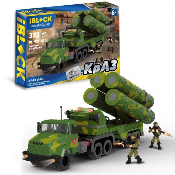 Іграшка-конструктор Iblock Армія КрАЗ ППО PL-921-470