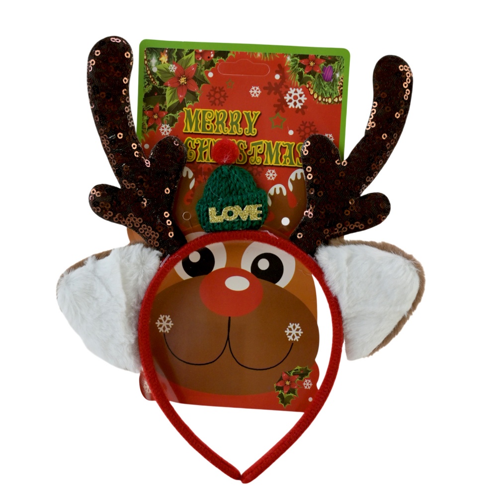 Аксессуар для карнавала Shantou Обруч оленьи рога E2409 в ассортименте