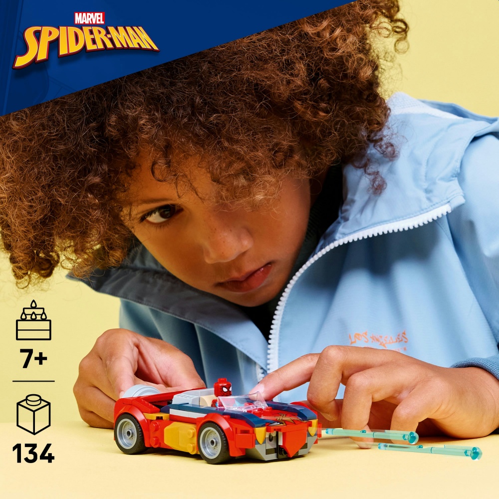 Конструктор LEGO Super Heroes Marvel Автомобіль Людини-павука vs. Отруєний Росомаха 76336