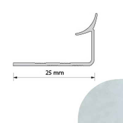 Уголок ПВХ 12.5x2500 мм внутренний мрамор белый