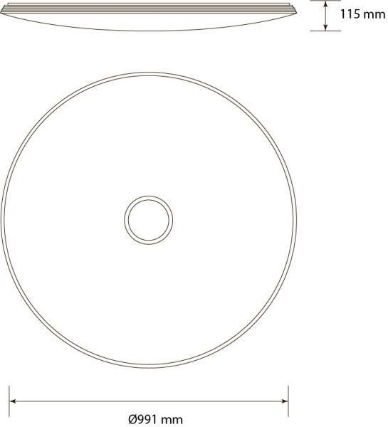 Світильник світлодіодний Светкомплект SL-CR-R RGB з пультом ДК 200 Вт білий 2800-6000 К 