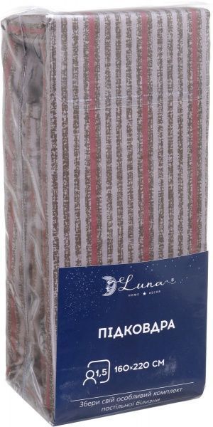 Пододеяльник Stripe полуторный 160x220 см разноцветный Luna 