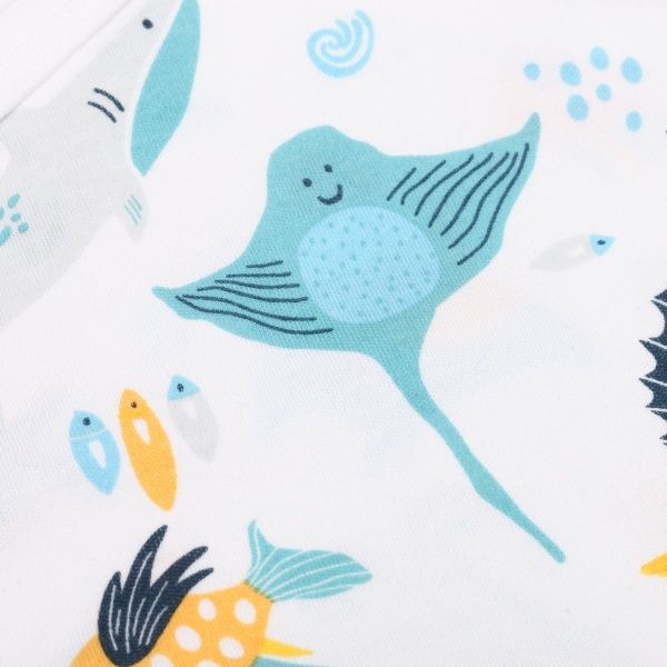 Боди детское ТМ Софія Atlantic р.56 молочный с рисунком 211156 