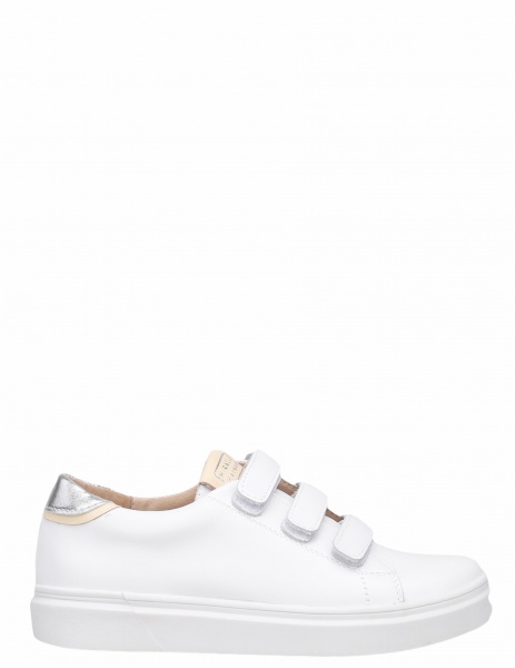 Кеды детские унисекс MiracleMe р.30 белый с серебристым 0121-106Х 