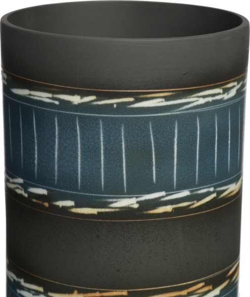 Ваза керамическая голубой крафт цилиндр 49 см 07695413P04096 Bernardo