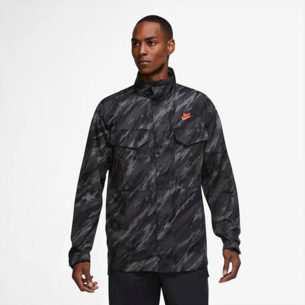 Куртка Nike M NSW SPE+ WVN UL M65 JKT AOP1 DD4662-010 р.M черный