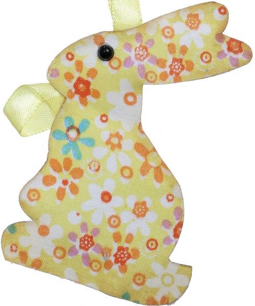 Декоративная подвеска Кролик зеленый 10 см LXA-9083