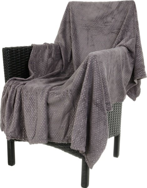 Плед КМ з напиленням темний 150x125 см в асортименті 