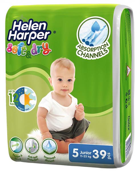 Підгузки Helen Harper Soft&Dry Junior 11-25 кг 39 шт.