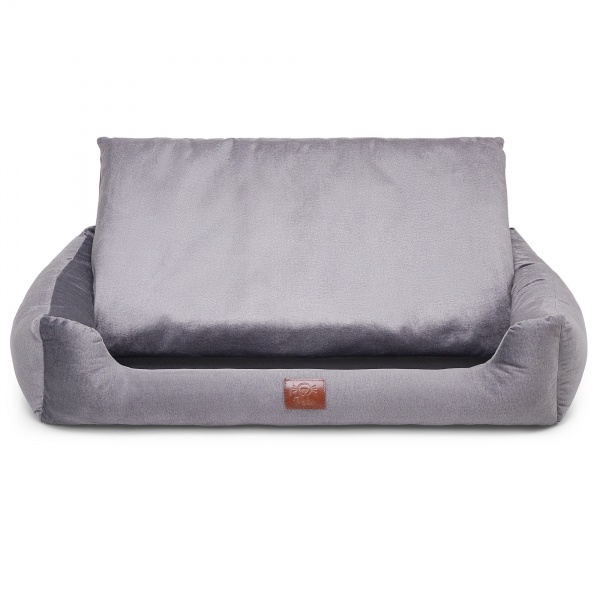 Лежак Pets Хепинес темно-серый 70x110 см