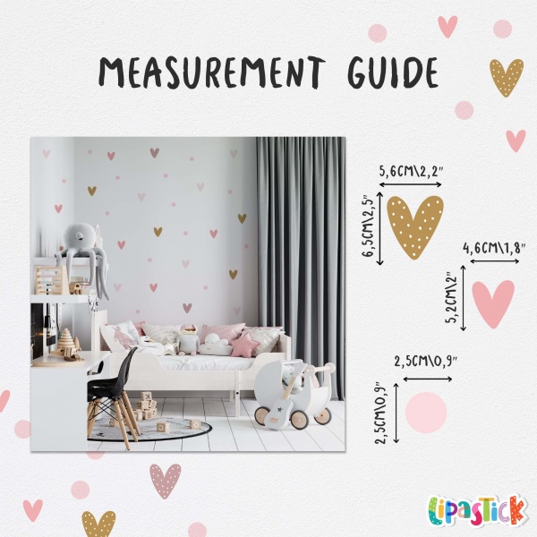 Стикеры-паттерны Lipastick Hearts 120х20 см 7010620223