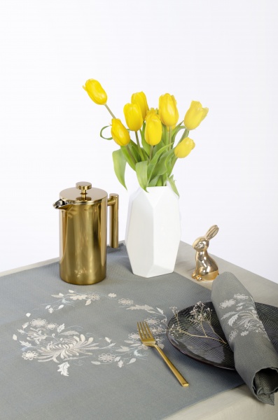 Раннер Нежное золото 341-22/00 64x64 см зеленый Эдельвика 