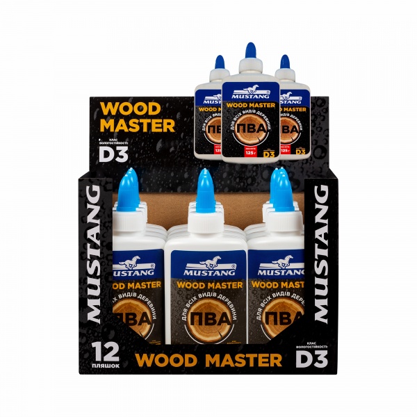 Клей для деревини ПВА Wood Master 125 г