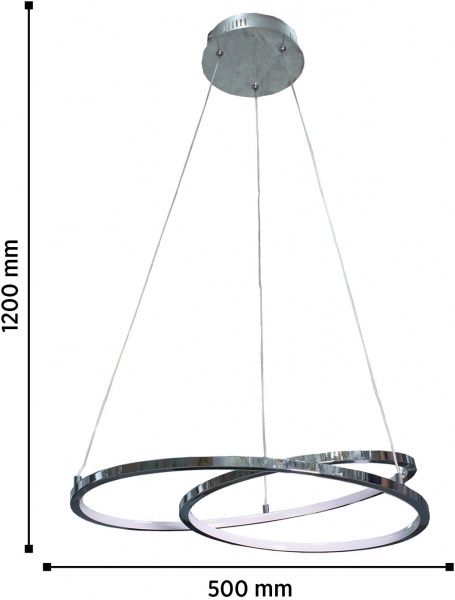 Люстра светодиодная Blitz 9769-31 25 Вт хром 