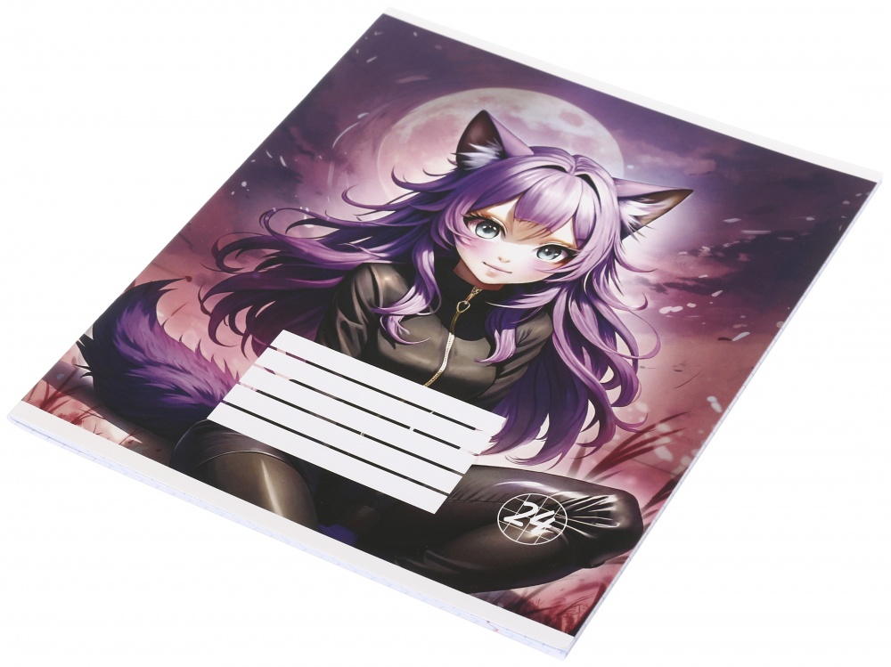 Тетрадь школьная Robot cat_25 24 листа в клеточку Nota Bene