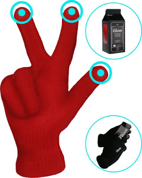 Рукавички AIRON IGLOVE 4822356754397 р. one size red