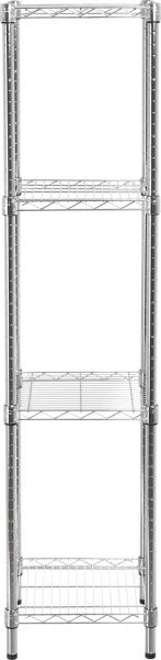 Стелаж металевий 1500x350x350 мм хром (141459-4LC) 