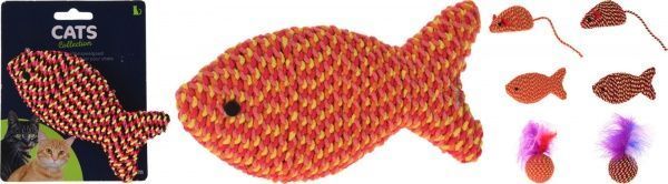 Игрушка для котов Рыбка 11,5 см в ассортименте