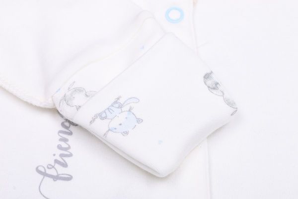 Человечек Baby Veres Friendship р.62 кремово-белый/голубой 