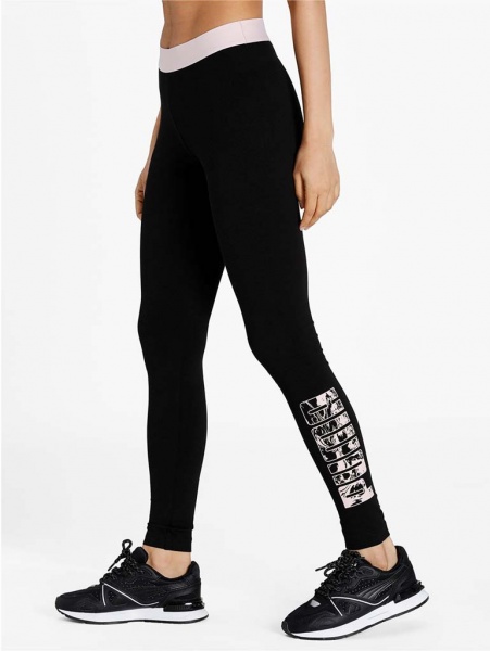 Лосины Puma Womens Logo Leggings 84622751 р.S черный