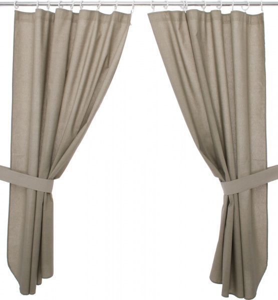 Комплект штор Шато 170x145 см однотонний сірий La Nuit