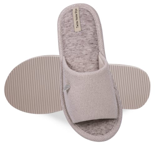 Тапки домашние Twins HS люрекс 7215 серый 