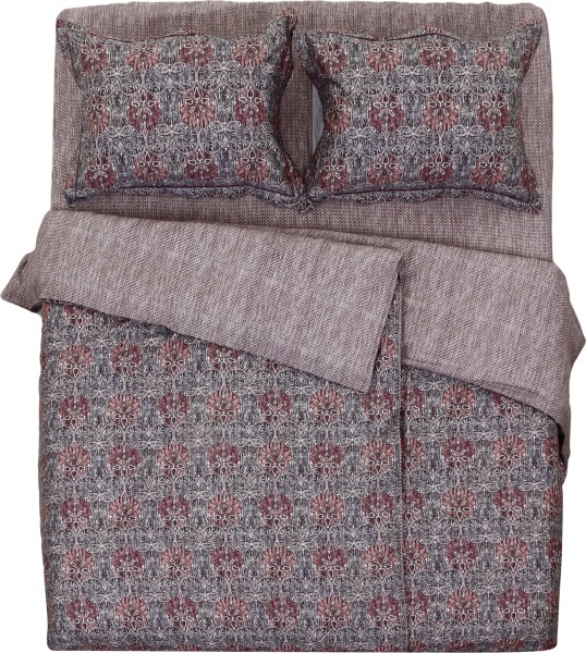 Комплект постельного белья Folon семейный красный Lameirinho 