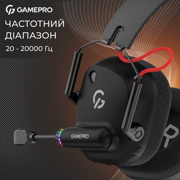 Навушники GamePro Genesis Mercury Pro 3-Mode black (HSW120B)