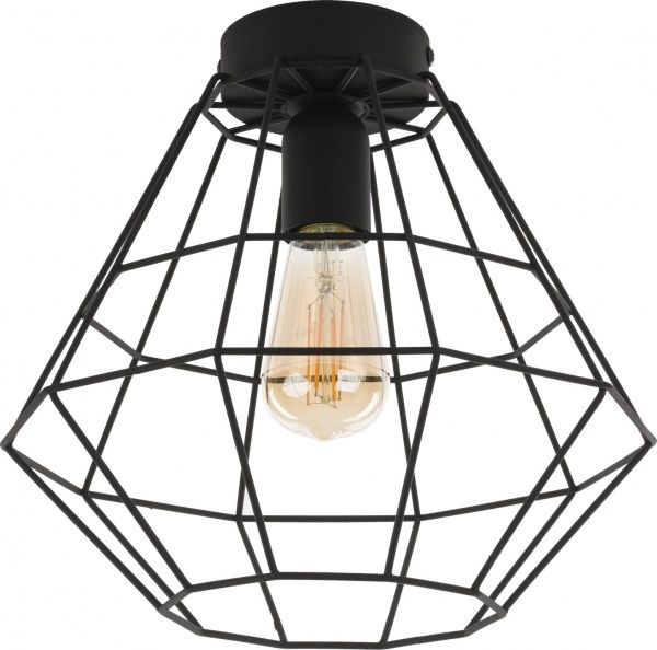 Люстра стельова TK Lighting Diamond 1x60 Вт E27 чорний 2297 