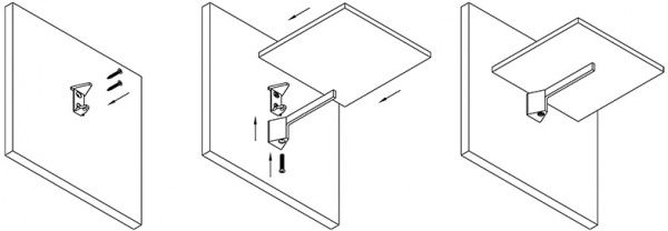 Держатель для полок Ferro Fiori M 7020.140 никель 45922