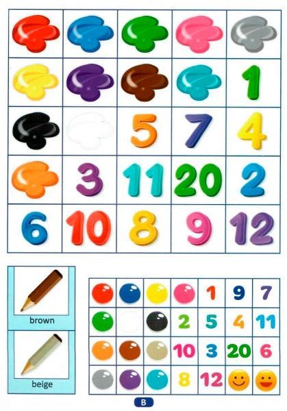 Книга «Наліпки Playing English. Кольори та Цифри (наліпки)»