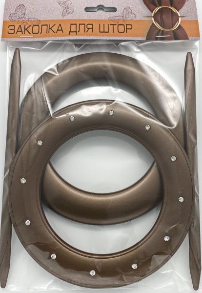 Декор Круг со стразами d150 мм коричневый С002-14 MISLT