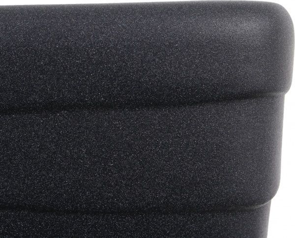 Горшок Ориана-Запорожкерамика Квадрат №2 Волна крошка квадратный 8 л черный 