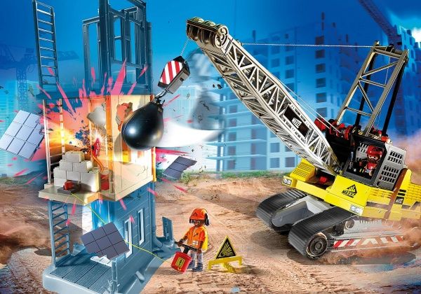 Конструктор Playmobil Кабельный экскаватор со строительной секцией 70442