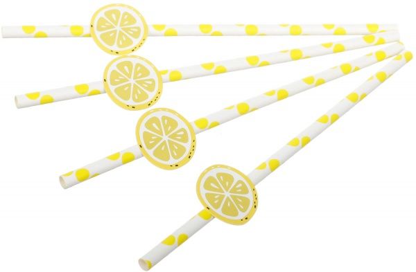 Трубочки для коктейлей Фрукты 20 см 16 шт. Koopman