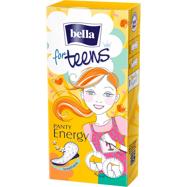 Прокладки щоденні Bella Panty for Teens Energy 58 шт.