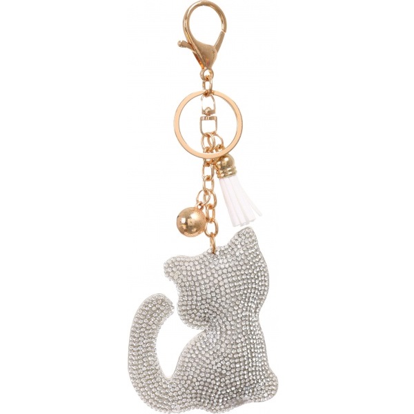 Брелок для рюкзаков Nota Bene Котенок в бриллиантах 6x12 см