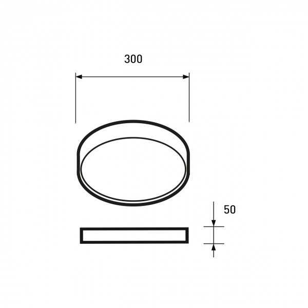 Світильник світлодіодний Eurolamp круг A50 36 Вт білий 3000-6500 К LED-ALR-36-A50(white) 